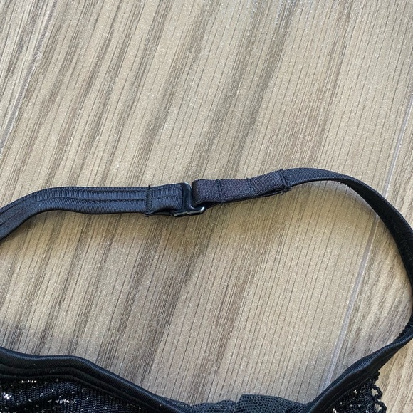 Victoria's Secret Black Halter Mesh Top - Picture 2 of 6